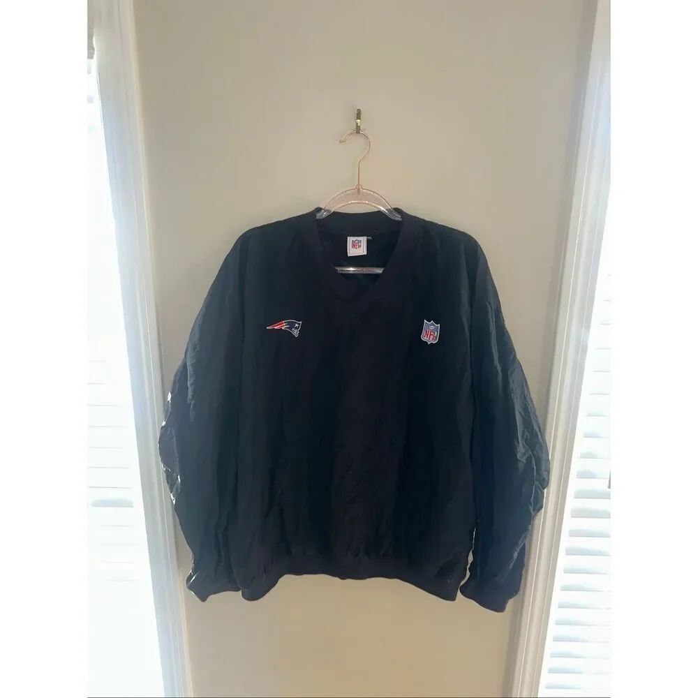 NFL Vintage Reebok New England Patriots Black Crewneck Size XL